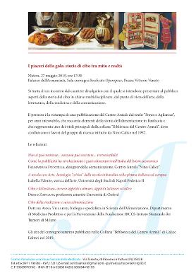Matera, 27 maggio 2019- CONVEGNO AD INGRESSO LIBER